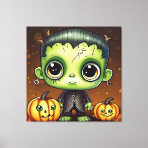 Toile Little Halloween Frankenstein