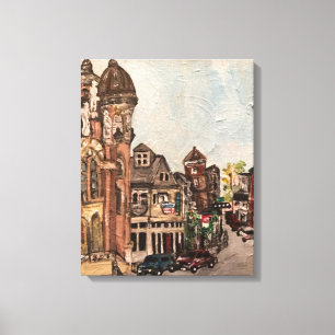 Toile "Little Italy, Cleveland" Ohio Peinture de Willow