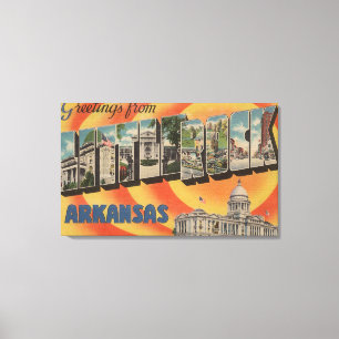 Toile Little Rock, Arkansas - grandes scènes de lettre