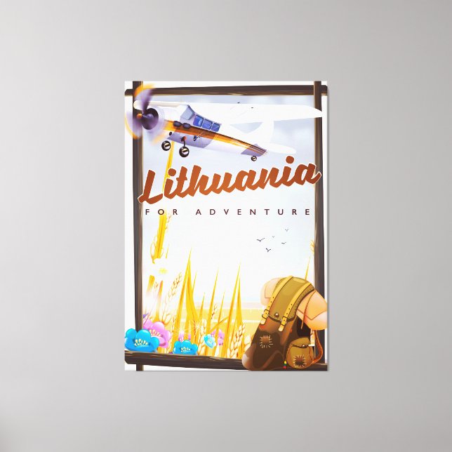 Toile lituanie - Pour une affiche voyage aventure (Recto)