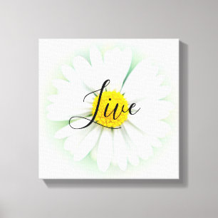 Toile Live Laugh Love Daisy