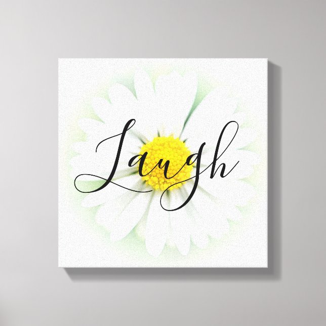 Toile Live Laugh Love Daisy (Recto)