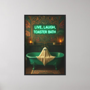 Toile Live, Rire, Bain Grille - Ghost in the Tub