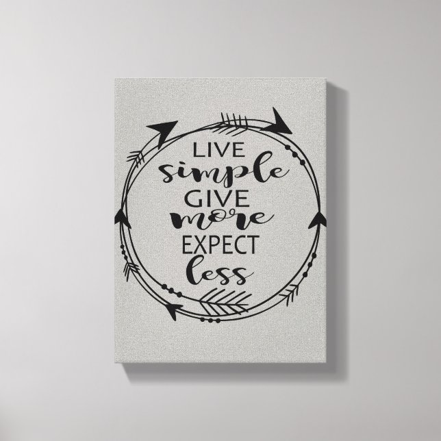Toile Live Simple Plus d'attente Moins d'impression Canv (Recto)