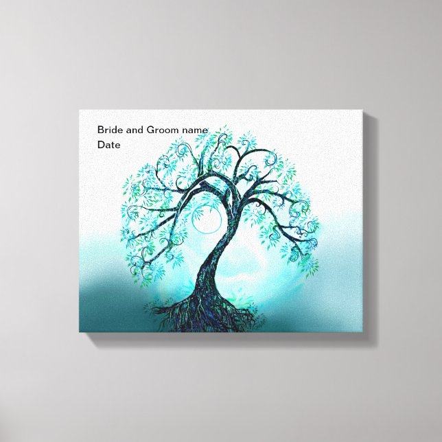 Toile Livre d'invité Alternative Arbre de vie (Recto)