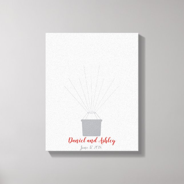 Toile Livre d'invité sur les empreintes digitales du Mar (Recto)