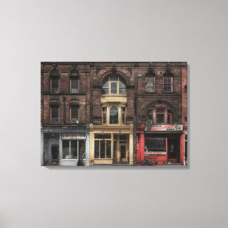 Toile Livres et bistrots et bouchers No 5 Version couleu