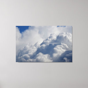Toile L'obscurité opacifie la photo de ciel