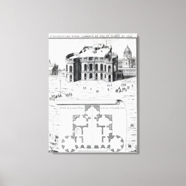 Toile L'Observatoire Royal à Paris, 1741 (Recto)