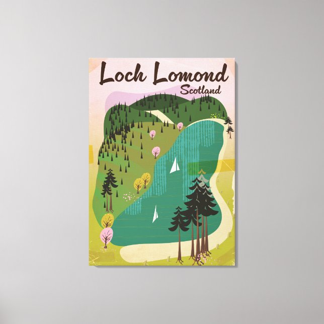 Toile Loch Lamond Écosse (Recto)