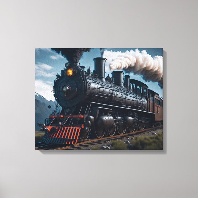 Toile Locomotive à vapeur (Recto)
