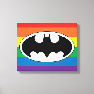 Toile Logo Arc-en-ciel Batman