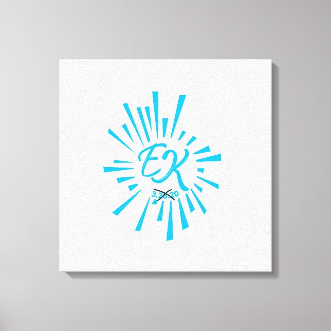 Toile Logo avec marque x - PERSONNALISÉ (Recto)