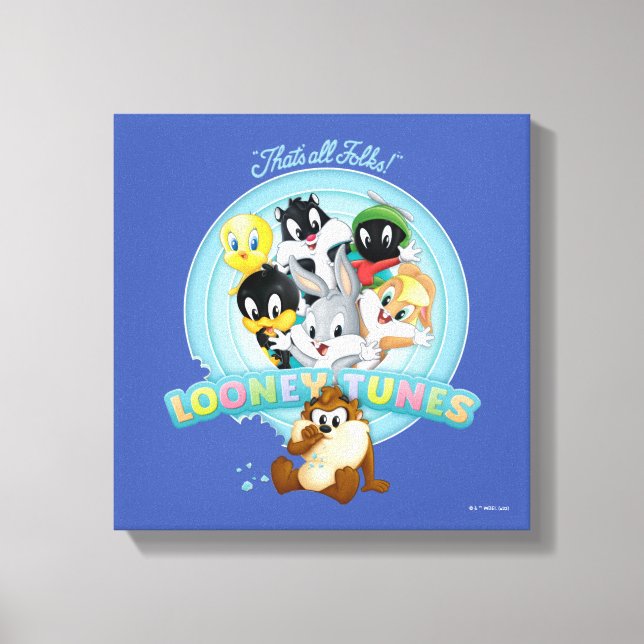 Toile Logo Bébé LOONEY TUNES™ | C'est tous les gens (Recto)