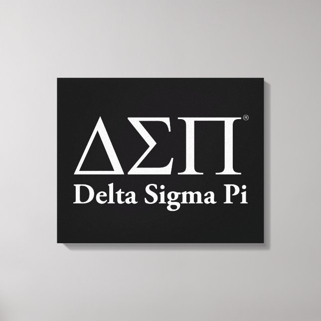 Toile Logo Classique Delta Sigma Pi (Recto)