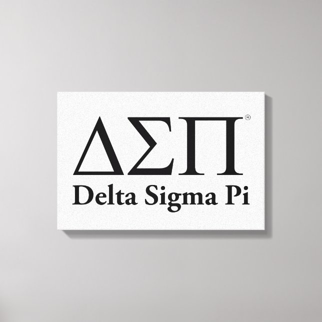 Toile Logo Classique Delta Sigma Pi (Recto)