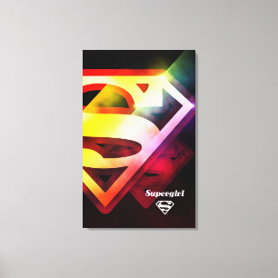 Toile Logo couleur supergirl