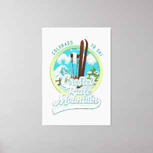 Toile logo Crested Butte Mountain Colorado Ski