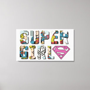 Toile Logo de bande dessinée Supergirl