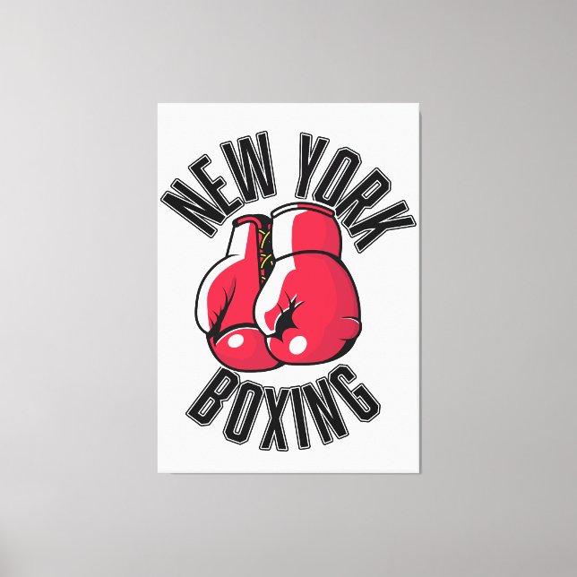 Toile logo de boxe de New York (Recto)
