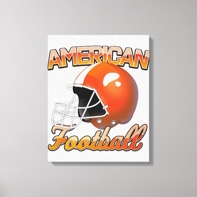 Toile logo de football américain (Recto)