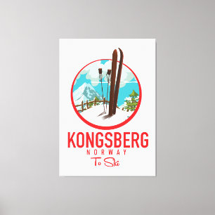 Toile Logo de Kongsberg Norway Ski