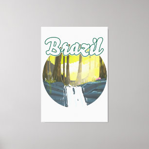 Toile logo de la forêt tropicale brésilienne