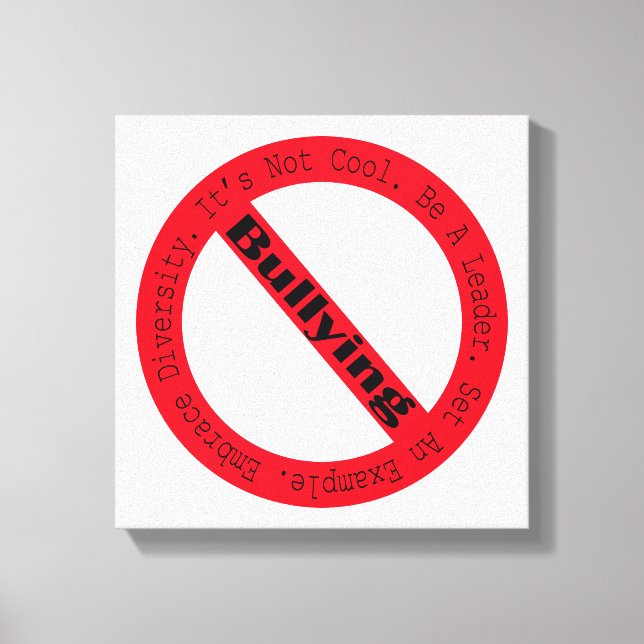 Toile Logo de lutte contre l'intimidation par Shirley Ta (Recto)