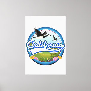 Toile Logo de vacances des oies de Californie