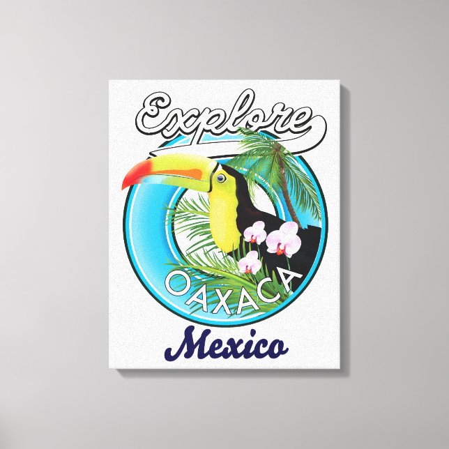 Toile logo de voyage à Oaxaca au Mexique (Recto)