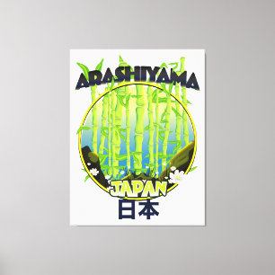 Toile logo de voyage Arashiyama Japon