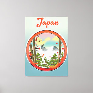 Toile logo de voyage du Japon