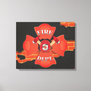 Toile Logo des pompiers