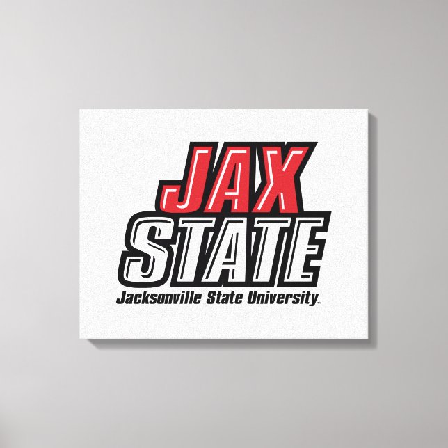 Toile Logo d'état de Jacksonville State University JAX S (Recto)