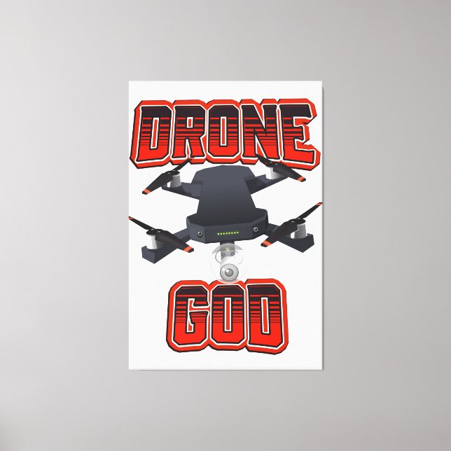 Toile logo Drone God (Recto)
