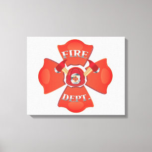 Toile Logo du service d'incendie