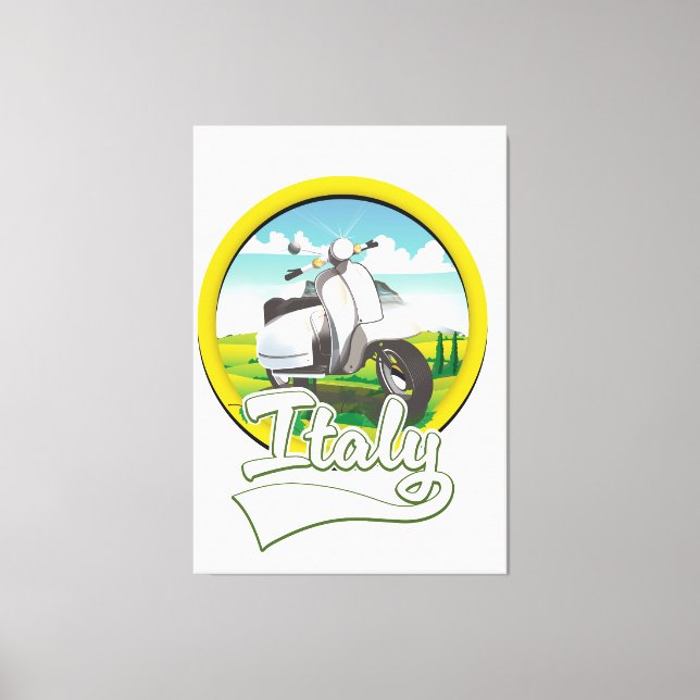 Toile logo Italie Voyage Scooter (Recto)