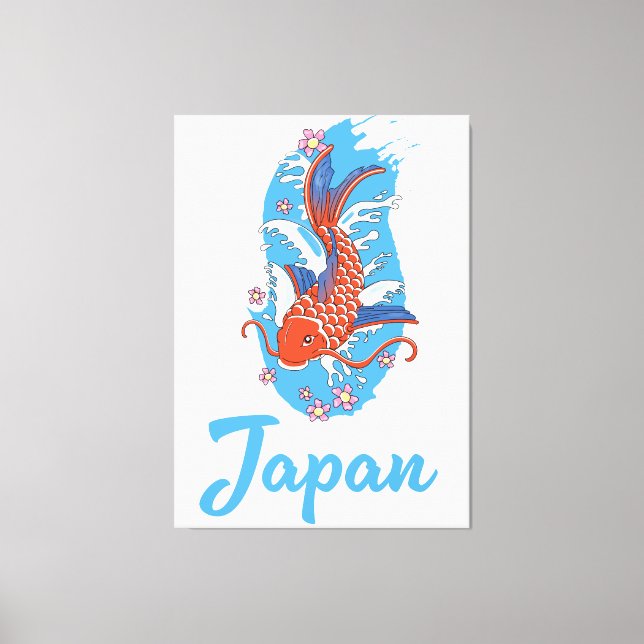 Toile Logo Japon Pêche (Recto)