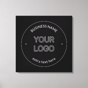 Toile Logo modifiable et remplacement du nom de l'entrep