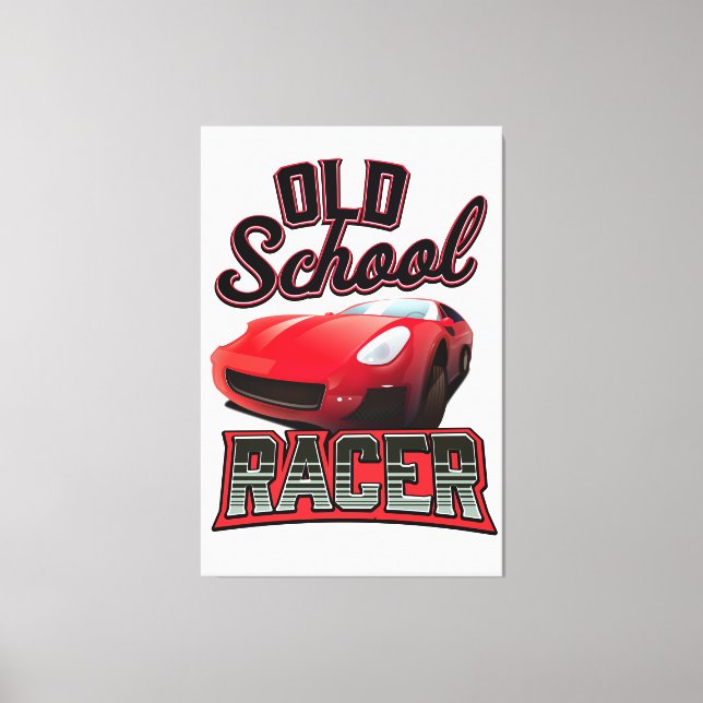 Toile Logo Old School Racer (Recto)