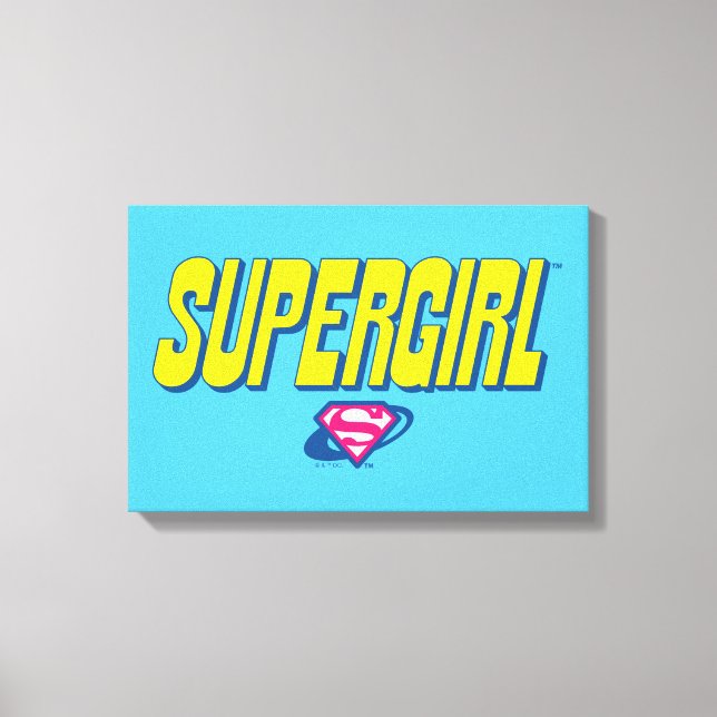 Toile Logo Pop Supergirl (Recto)