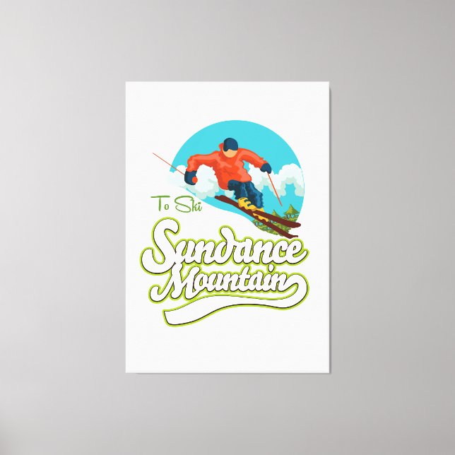 Toile logo ski des montagnes Sundance (Recto)