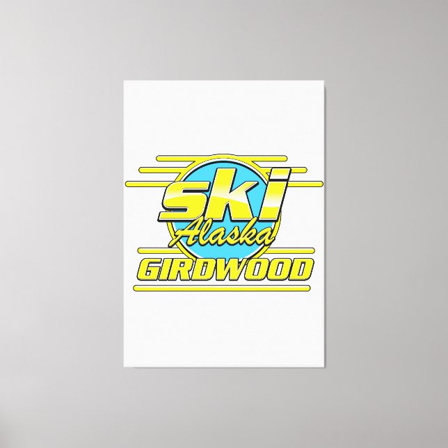 Toile Logo ski Girdwood Alaska 80s (Recto)