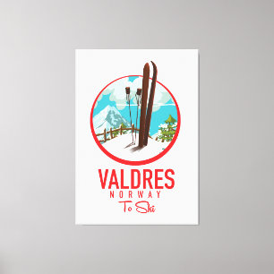 Toile logo Valdres Norvège Ski