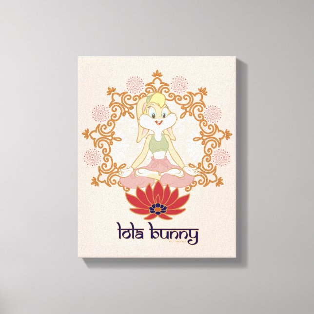 Toile Lola Bunny Yoga Lotus Pose (Recto)