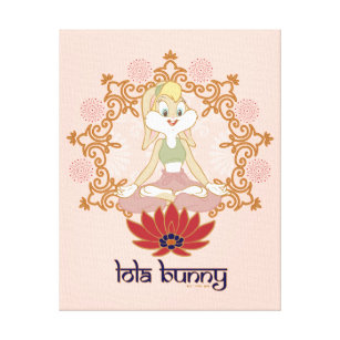 Toile Lola Bunny Yoga Lotus Pose