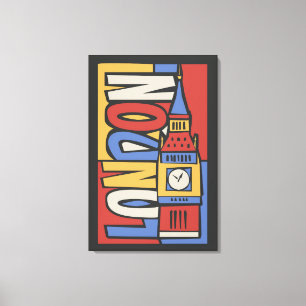 Toile Londres, Angleterre   Conception dynamique de peau