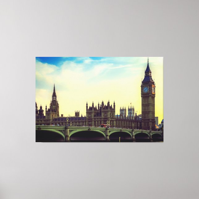 Toile Londres Angleterre Royaume-Uni Parlement Royaume-U (Recto)