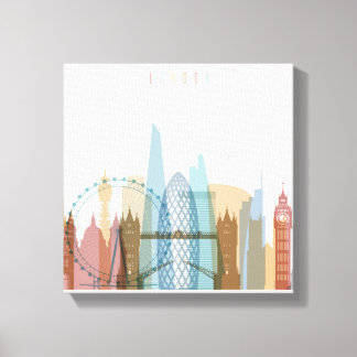 Toile Londres, Angleterre | Ville Skyline