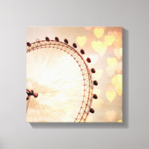 Toile Londres   Big Ben Photographie Filtrée Nuit